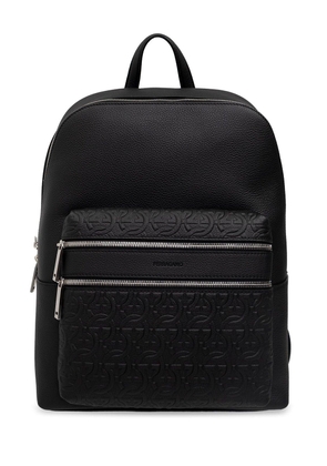 Ferragamo Logo-Embossed Zipped Backpack