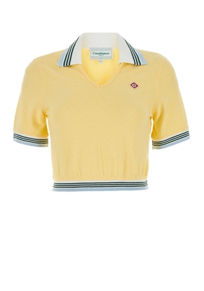 Casablanca Yellow Piquet Polo Shirt