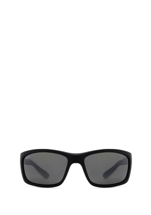 Maui Jim Mj766 Matte Soft Black / White / Blue Sunglasses