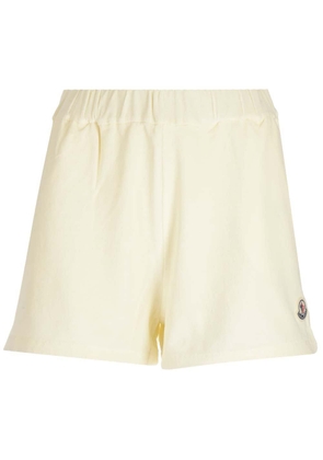 Moncler Logo Patch High Waist Shorts