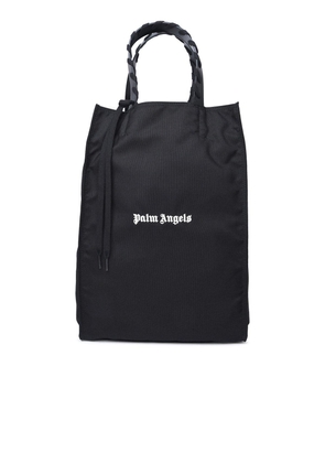 Palm Angels Logo Printed Lace-Up Detailed Tote Bag