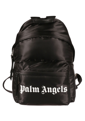 Palm Angels Logo Print Nylon Backpack