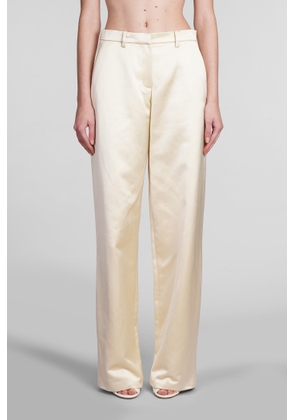 Magda Butrym Pants In Beige Cotton