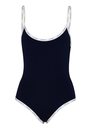 Moncler Blue Nylon Blend One-Piece Swimsuit