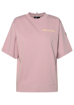 Moncler Grenoble Pink Cotton T-Shirt
