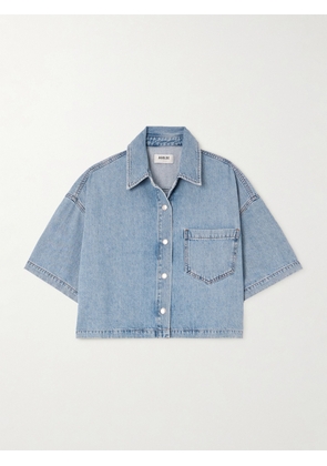 AGOLDE - Rona Cropped Denim Shirt - Blue - x small,small,medium,large,x large