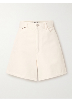 AGOLDE - Stella Organic Denim Shorts - White - 23,24,25,26,27,28,29,30,31,32