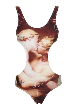Vivienne Westwood All-Over Printed Cut-Out Detail Swimsuit