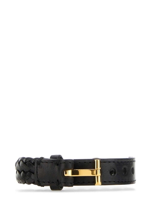 Tom Ford T-Lock Leather Bracelet