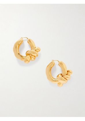 Jil Sander - Gold-tone Hoop Earrings - One size