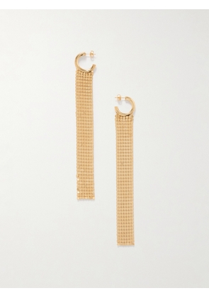 Rabanne - Gold-tone Chainmail Hoop Earrings - One size