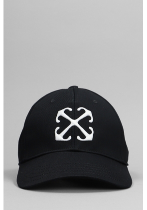 Off-White Hats In Black Cotton