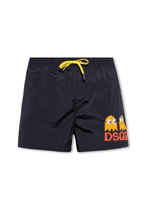 Dsquared2 X Pac-Man Drawstring Swim Shorts