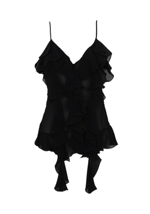 Dondup Creponne Top With Ruffles