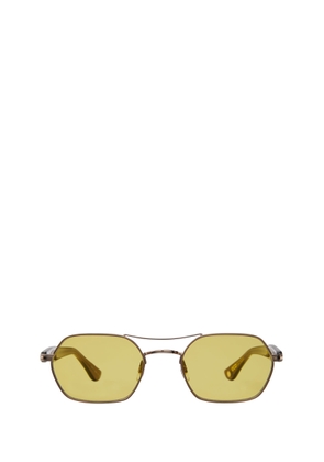 Garrett Leight Goldie Sun Gold - Antique Gold - Bio Cola Sunglasses