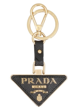 Prada Leather Keyring With Logo