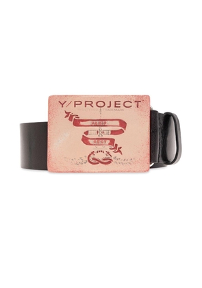 Y/project Logo Printed Buckle Belt