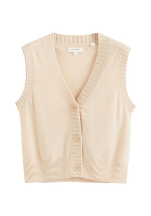 Chinti & Parker Wool-Cashmere Buttoned Sweater Vest