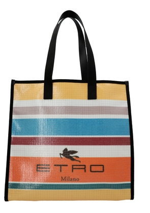 Etro Striped Multicoloured Shopping Bag