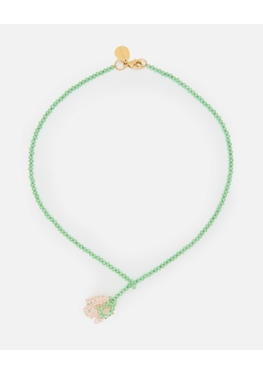 Simone Rocha Cluster Crystal Flower Necklace