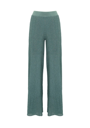 D.exterior Ribbed Trousers In Viscose And Lurex