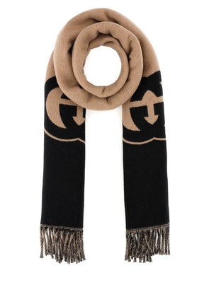 Gucci Two-Tone Wool Blend Scarf