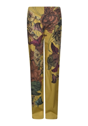 Alberta Ferretti Floral Print Trousers