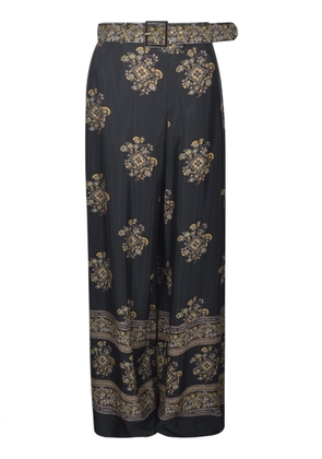 Zimmermann Belted Printed Trousers