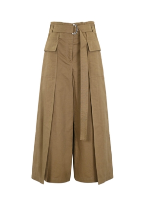 Weekend Max Mara Pinide Trousers In Linen And Cotton