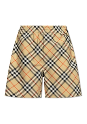 Burberry Vintage Check-Printed Mid-Rise Drawstring Shorts