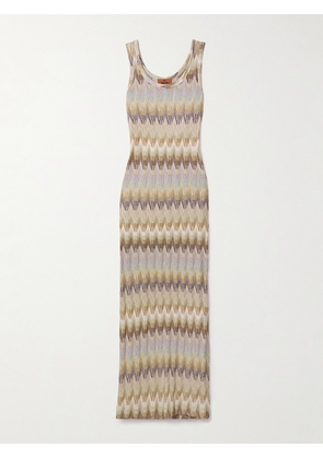 Missoni - Metallic Striped Crochet-knit Maxi Dress - Multi - IT36,IT38,IT40,IT42,IT44,IT46,IT48