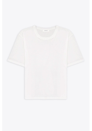 Laneus Crewneck Man White Ultra-Light Cotton T-Shirt