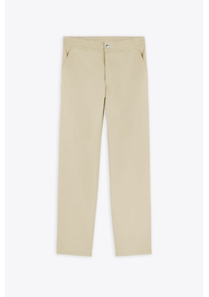 Maison Kitsuné Casual Pants Light Beige Cotton Pants With Elastic Waistband - Casual Pants