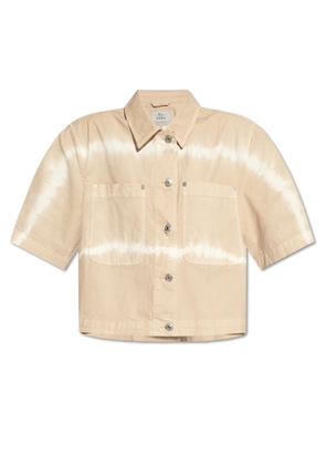 Woolrich Tie-Dyed Cropped Shirt Woolrich