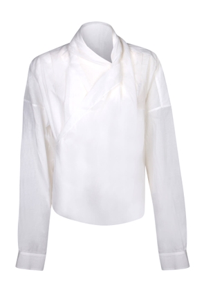 Quira White Wrap Shirt