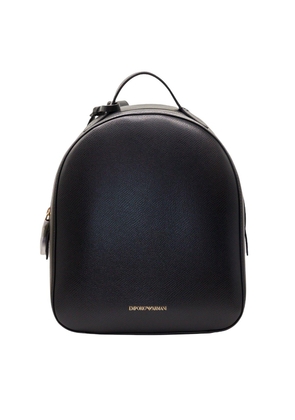 Charm-Detailed Zipped Backpack Giorgio Armani