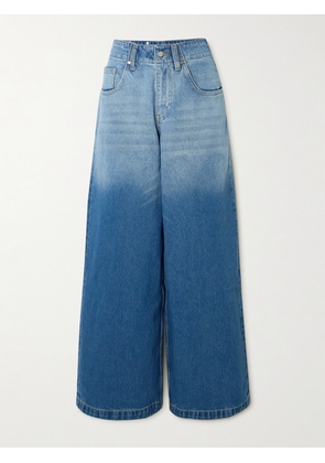 Dion Lee - Low-rise Wide-leg Jeans - Blue - 24,25,26,27,28,29,30,31,32