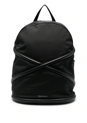Alexander Mcqueen Black Harness Backpack