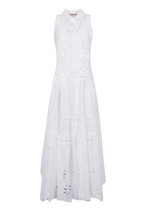 Ermanno Scervino Broderie Anglaise Long Shirtdress