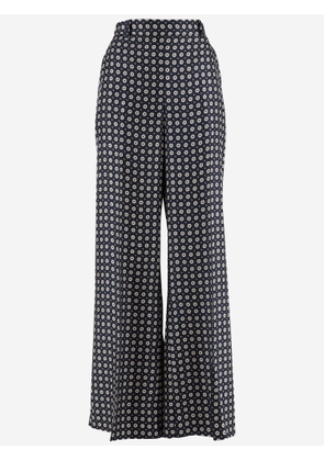 Polo Ralph Lauren Silk Pants With Geometric Pattern