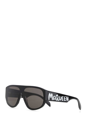 Alexander Mcqueen Black Acetate Sunglasses