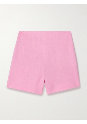 Nanushka - Elza Slub Woven Shorts - Pink - xx small,x small,small,medium,large