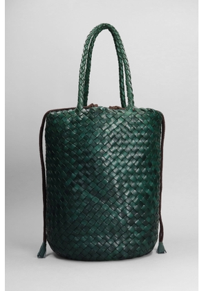 Dragon Diffusion Jacky Bucket Hand Bag In Green Leather