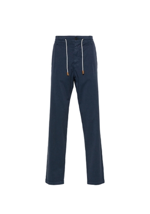 Eleventy Blue Trousers With Drawstring