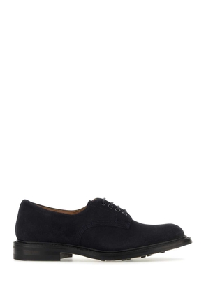 Tricker's Midnight Blue Suede Daniel Lace-Up Shoes