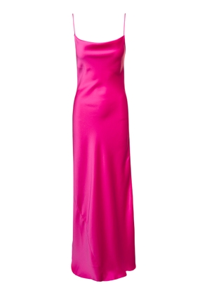 The Andamane Pink Side Slit Maxi Dress In Polyester Woman