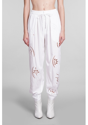 Isabel Marant Hectorina Pants In White Modal