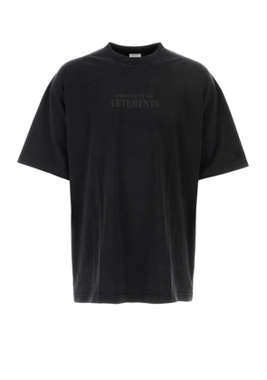 Vetements Slate Cotton Oversize T-Shirt
