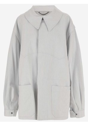 Maison Margiela Cotton Jacket With Oversize Collar