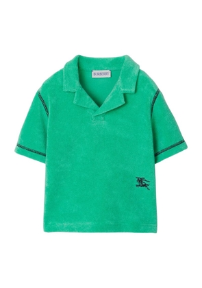 Burberry Kids Towelling Ekd Polo Shirt (6-24 Months)